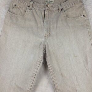 L.L.Bean Classic Fit Men’s Pants 34x29 Brown 100% Cotton